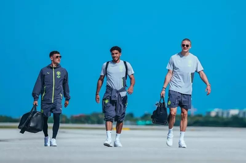 انطلاقة مرموش ورفاقه: وصول بعثة مانشستر سيتي إلى الولايات المتحدة تحضيرًا للمونديال